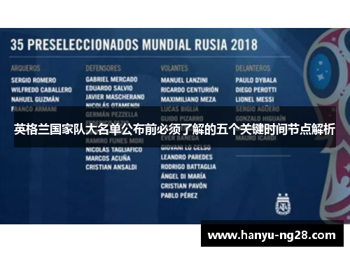 英格兰国家队大名单公布前必须了解的五个关键时间节点解析 英格兰国家队大名单公布前必须了解的五个关键时间节点解析